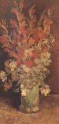 Vincent Van Gogh Vase with Gladioli and Carnations (nn04) oil